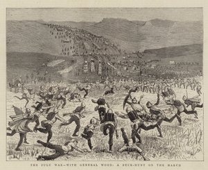 The Zulu War, with General Wood, a Buck-Hunt on the March by Alfred Chantrey Corbould